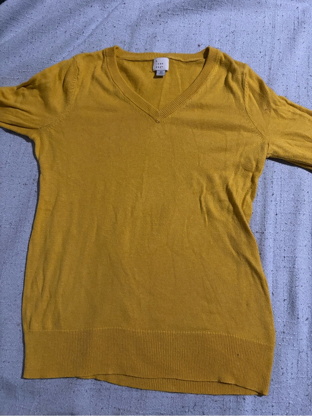 a new day V-Neck Sweater - Mustard
